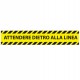 Conf. 5 adesivi da terra L45xH8cm "ATTENDERE DIETRO LA LINEA" 90445 1605065