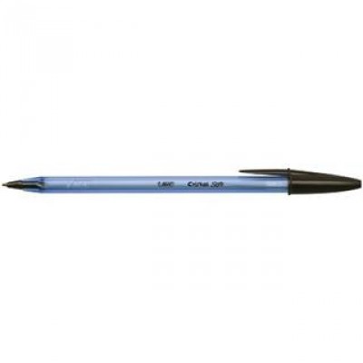  Penna a sfera Cristal Soft Easy Glide Bic - Nero - 918518 (conf.50) 