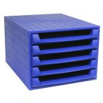 Cassettiera The Box - Forever® Exacompta - blu cobalto - 5 cassetti 