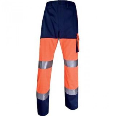  Pantalone altavisibilità Delta Plus - arancione fluo/blu - XL - PHPANOMXG 