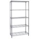 Libreria cromata archimede Serena Group - 90x35x177 cm - 5 ripiani - 75 kg - AC1436-5 